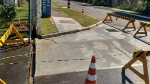 Construção de calçada 